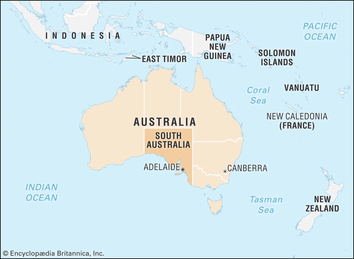 Bản đồ vùng South Australia