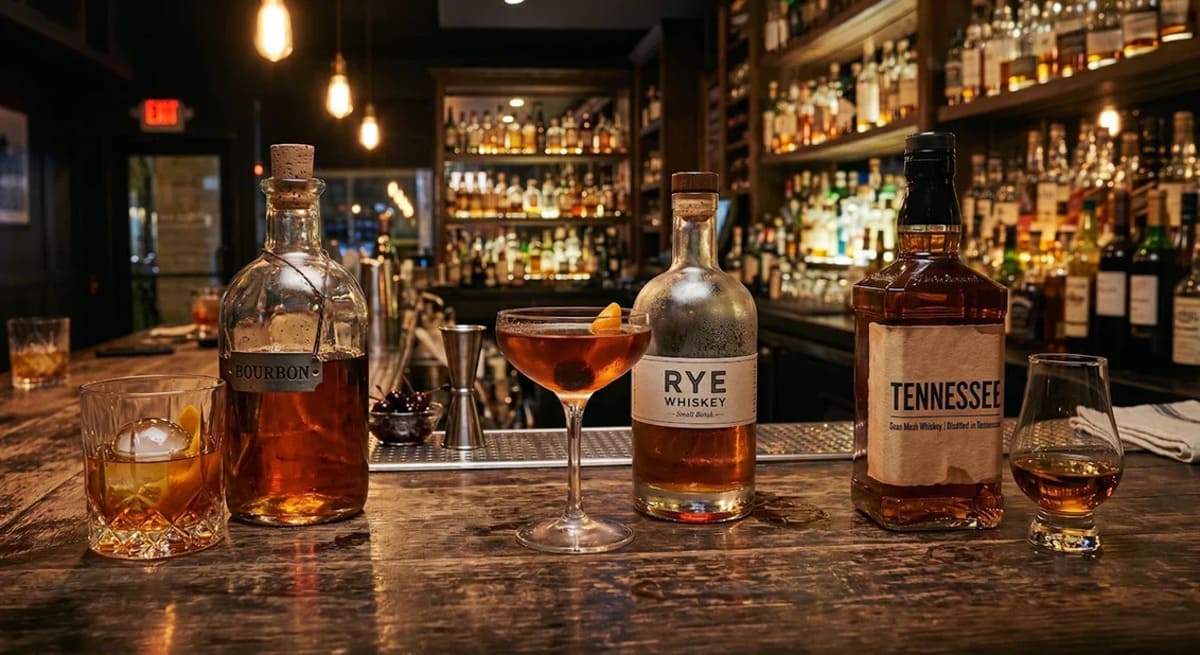 Thưởng thức rượu Whiskey Mỹ
