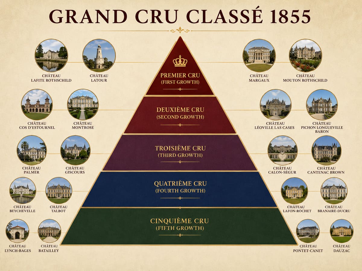 Phân hạng Grand Cru Classé 1855