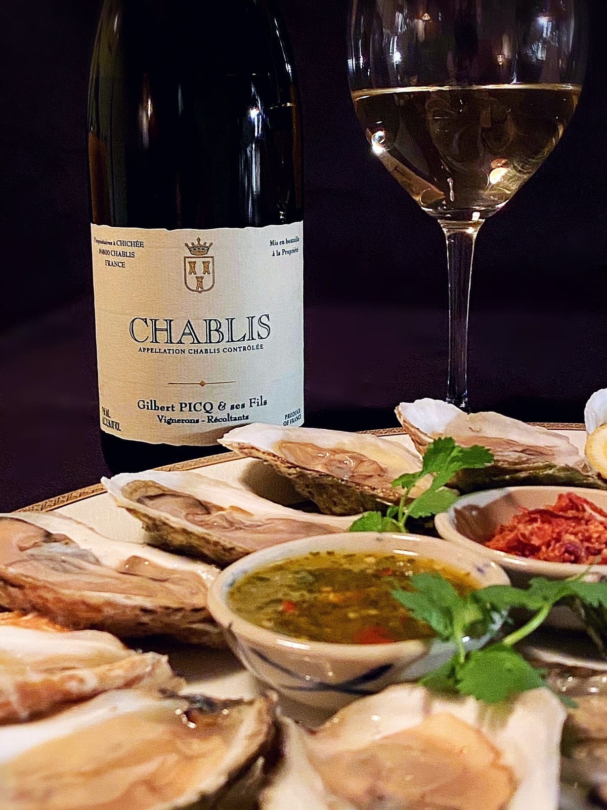 Cặp bài trùng Chablis và hàu tươi