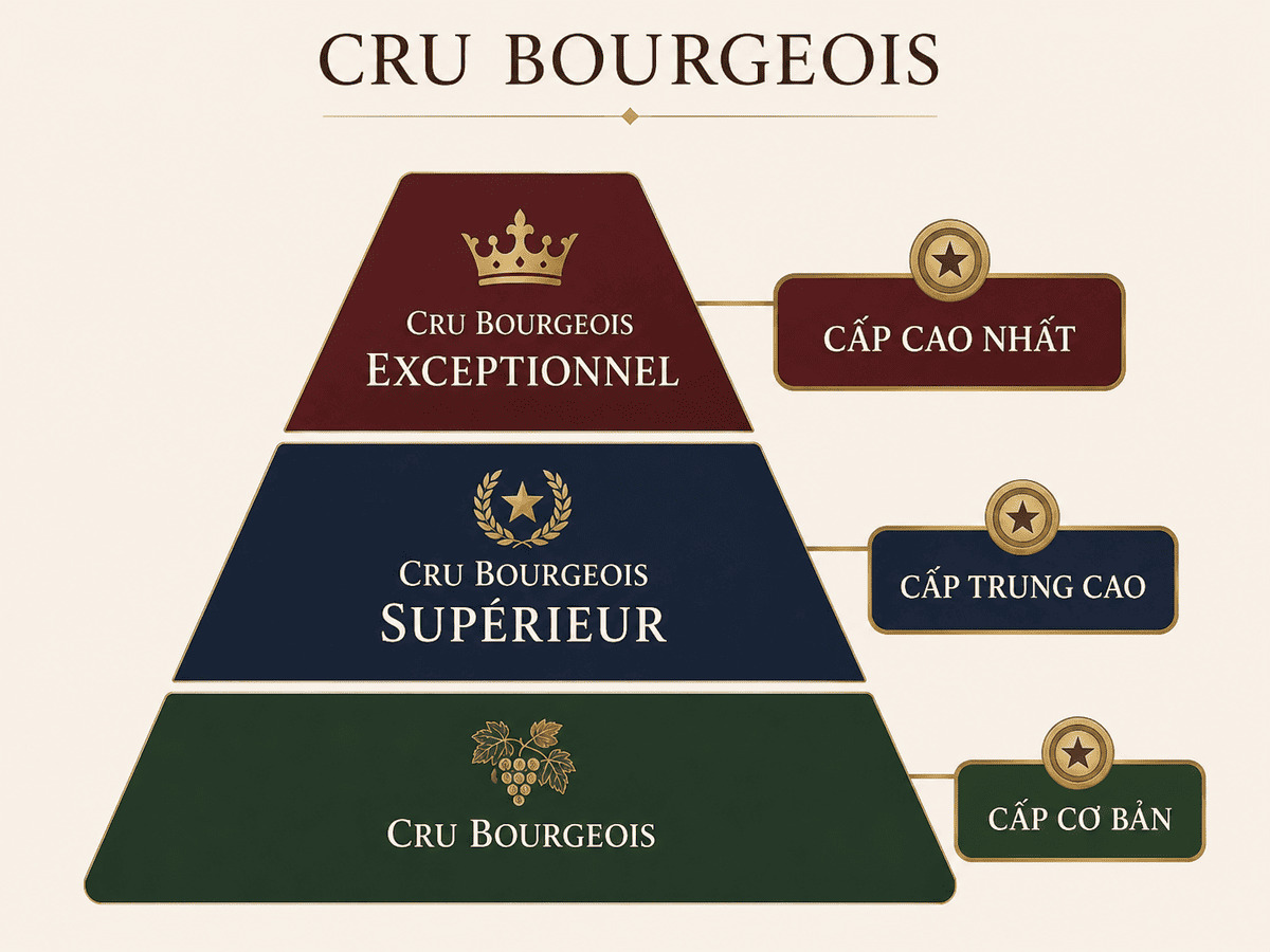 Hệ thống phân hạng Cru Bourgeois tại Bờ Trái Bordeaux