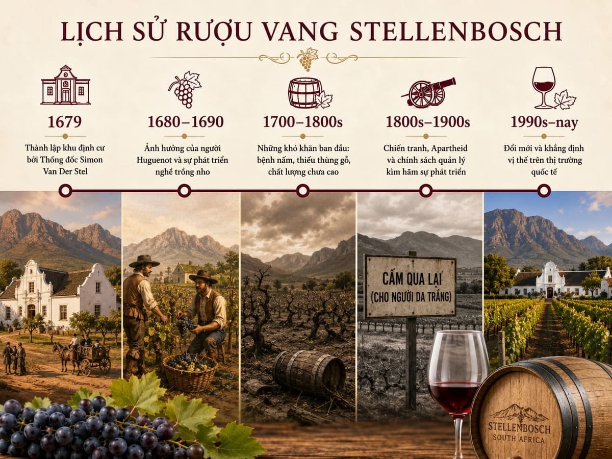 Lịch sử vùng rượu vang Stellenbosch