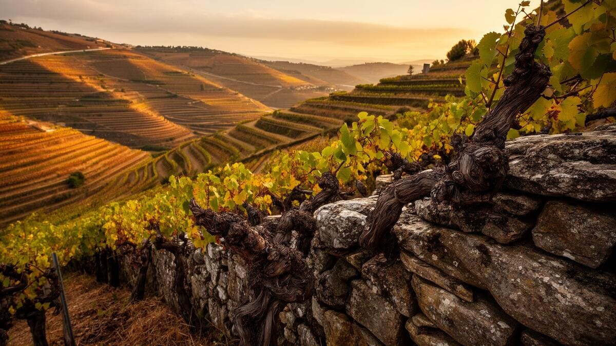 Địa hình ruộng bậc thang ven sông Douro