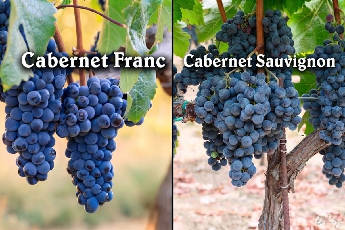 Nho Cabernet Franc và Cabernet Sauvignon pha trộn tại Pomerol