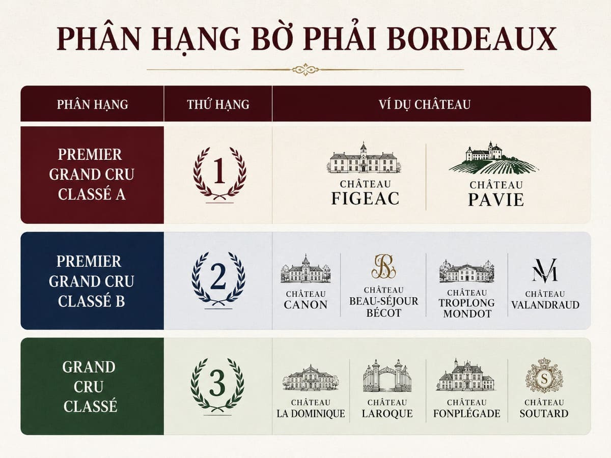 Hệ thống phân hạng Saint-Émilion Classification-tại Bờ Phải Bordeaux