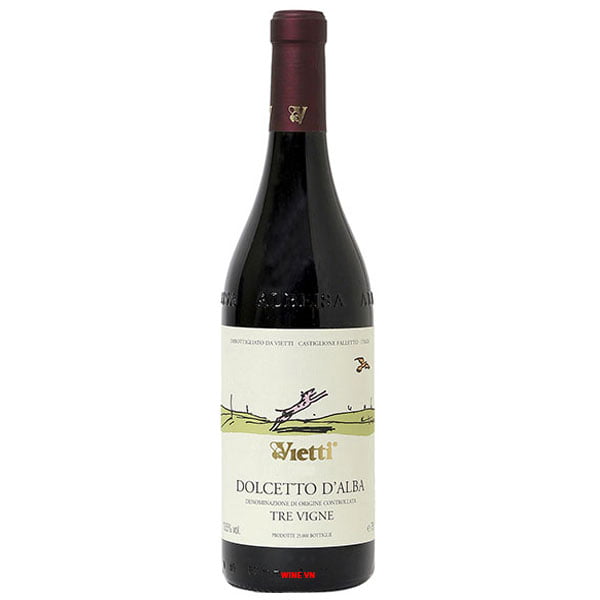 Rượu Vang Vietti Dolcetto D'Alba Tre Vigne