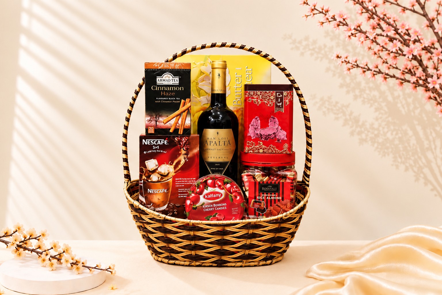Giỏ Quà Tết Gia Đình GQT2001 | WineVN