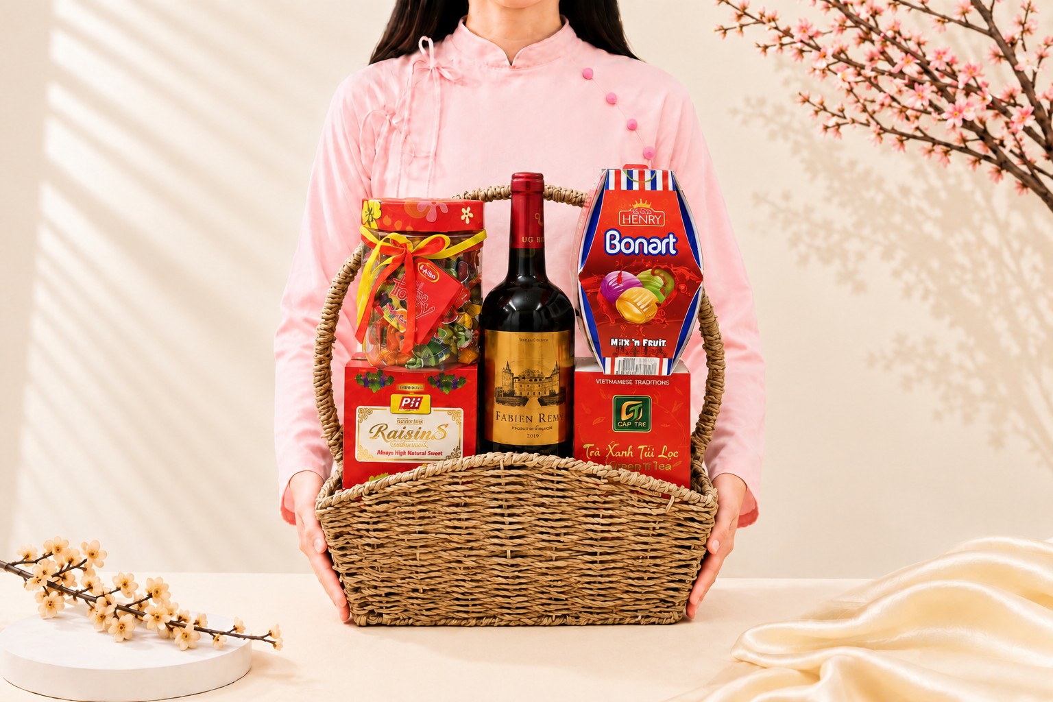 Giỏ Quà Tết Gia Đình GQT2104 | WineVN - Ảnh 2