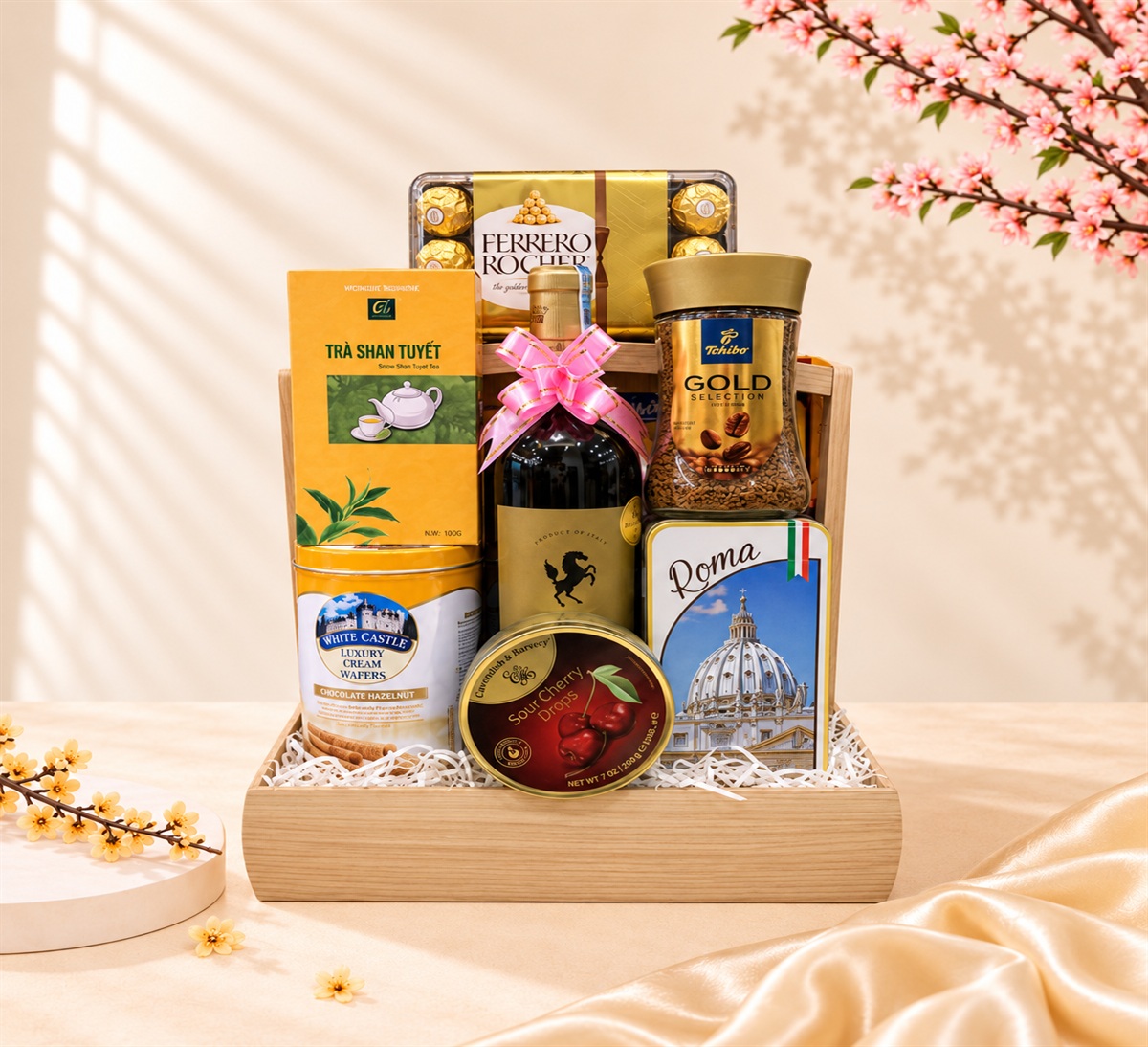 Giỏ Quà Tết Gia Đình GQT2102 | WineVN
