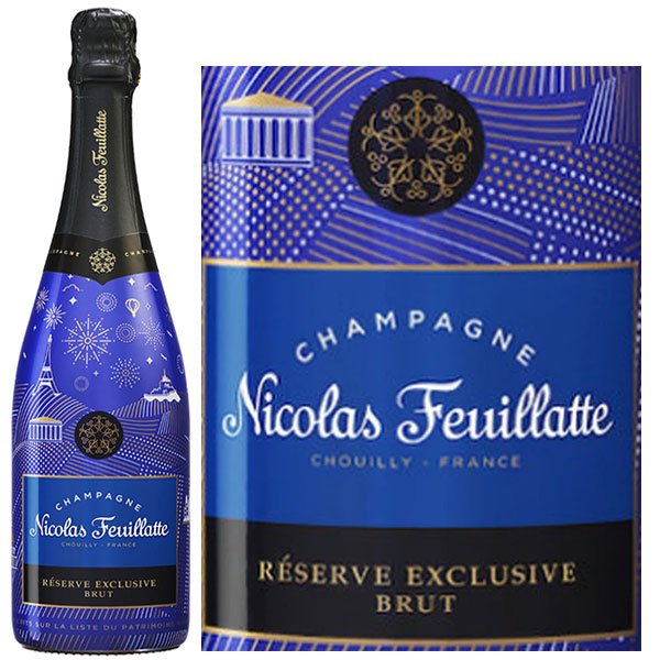 Rượu Champagne Nicolas Feuillatte Reserve Exclusive Blue