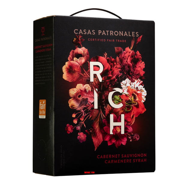 Rượu Vang Bịch Chile Rich Casas Patronales