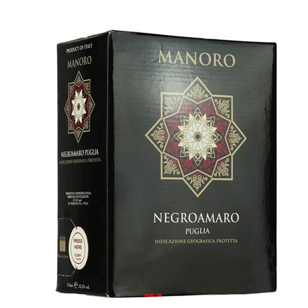 Rượu Vang Bịch Manoro Negroamaro