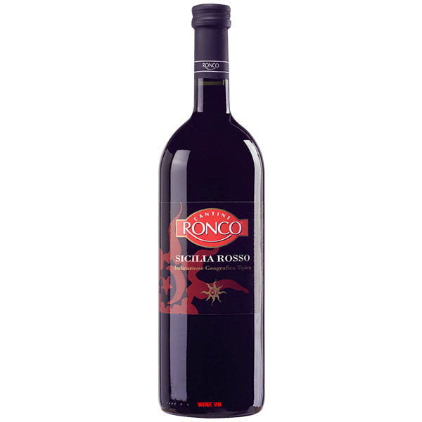 Rượu Vang Ý Ronco Sicilia Rosso