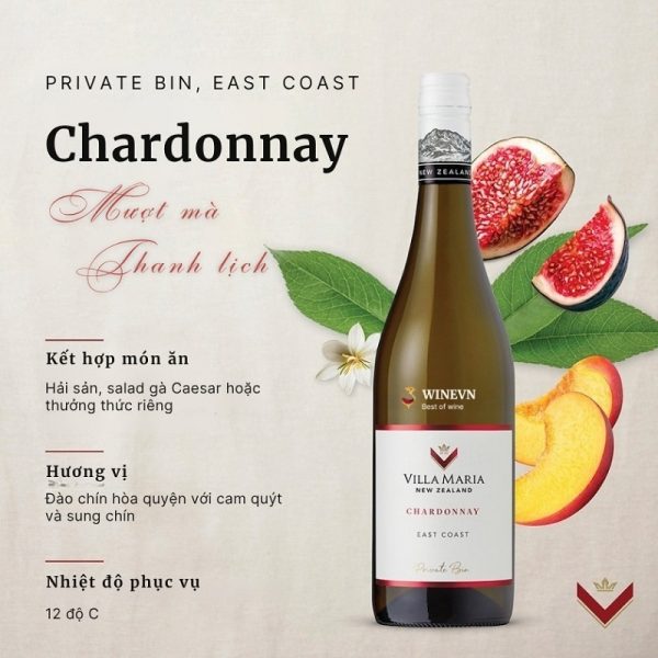 Rượu Vang Trắng Villa Maria Private Bin Chardonnay