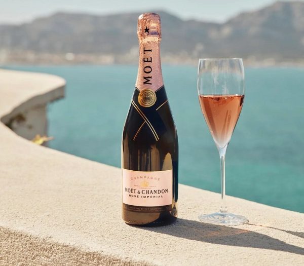 Thiết kế sang trọng Rượu Champagne Moet Chandon Imperial Rose Champagne Moet Chandon Imperial Rose