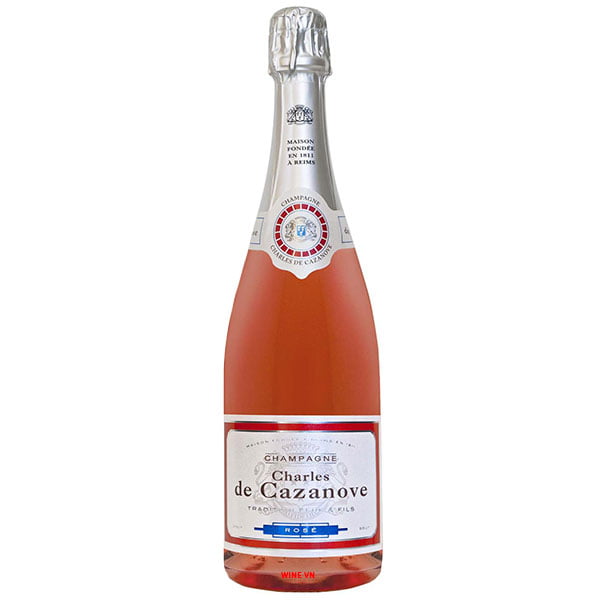 Rượu Champagne Charles De Cazanove Brut Rose