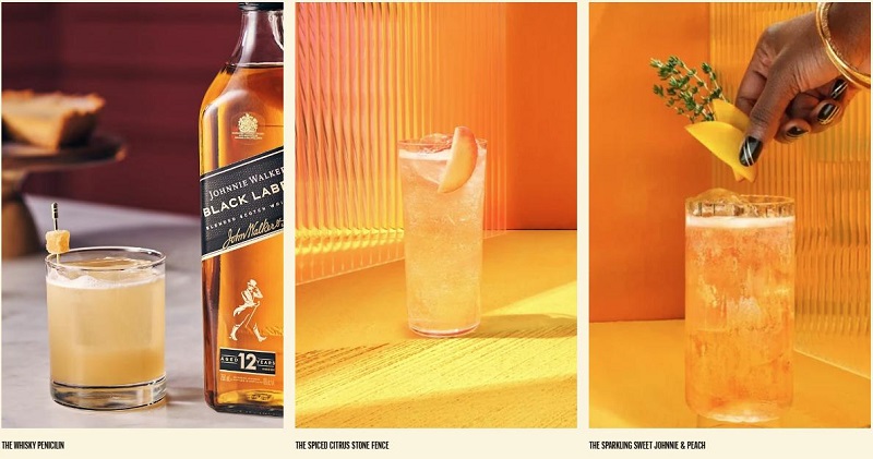 johnnie walker black pha chế nhiều loại cocktail