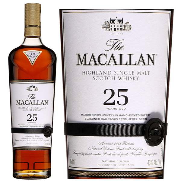 Rượu Macallan 25 Sherry Oak - Wine VN: Wine & Spirits