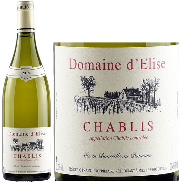 Rượu Vang Trắng Domaine D'Elise Chablis