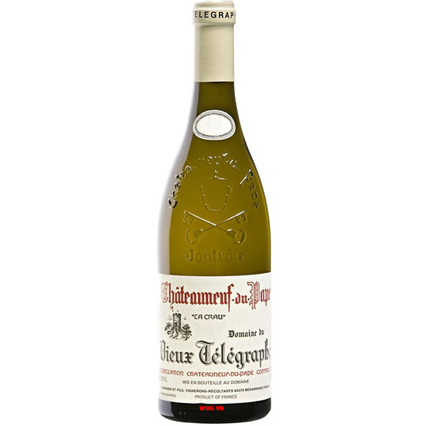 Rượu Vang Trắng Domaine Du Vieux Telegraphe La Crau Châteauneuf Du Pape