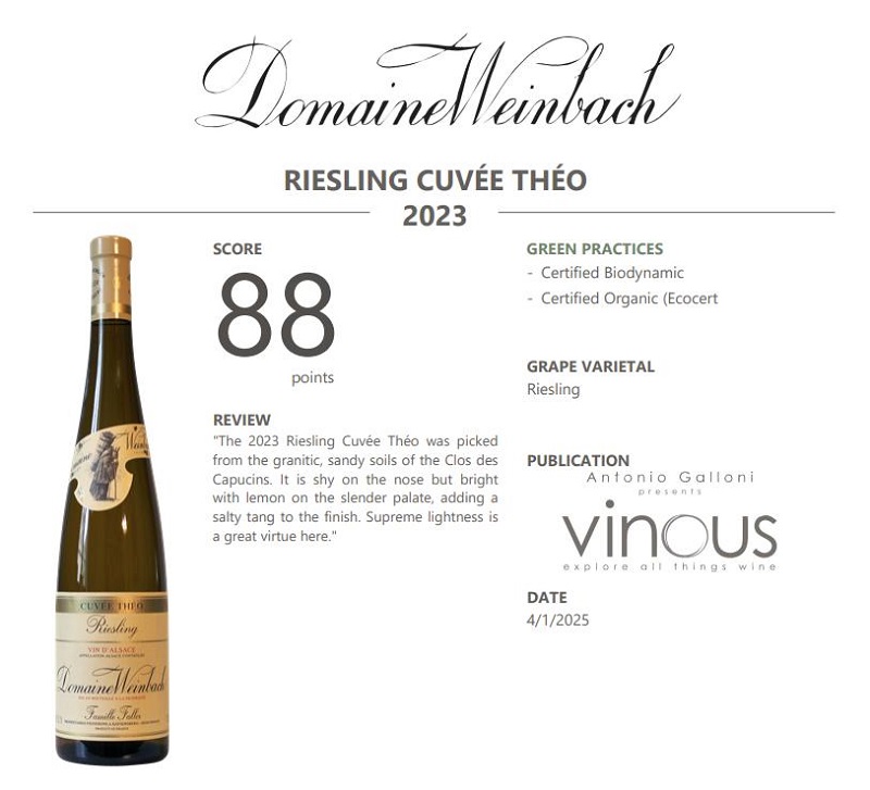 Domaine Weinbach Cuvée Théo Riesling