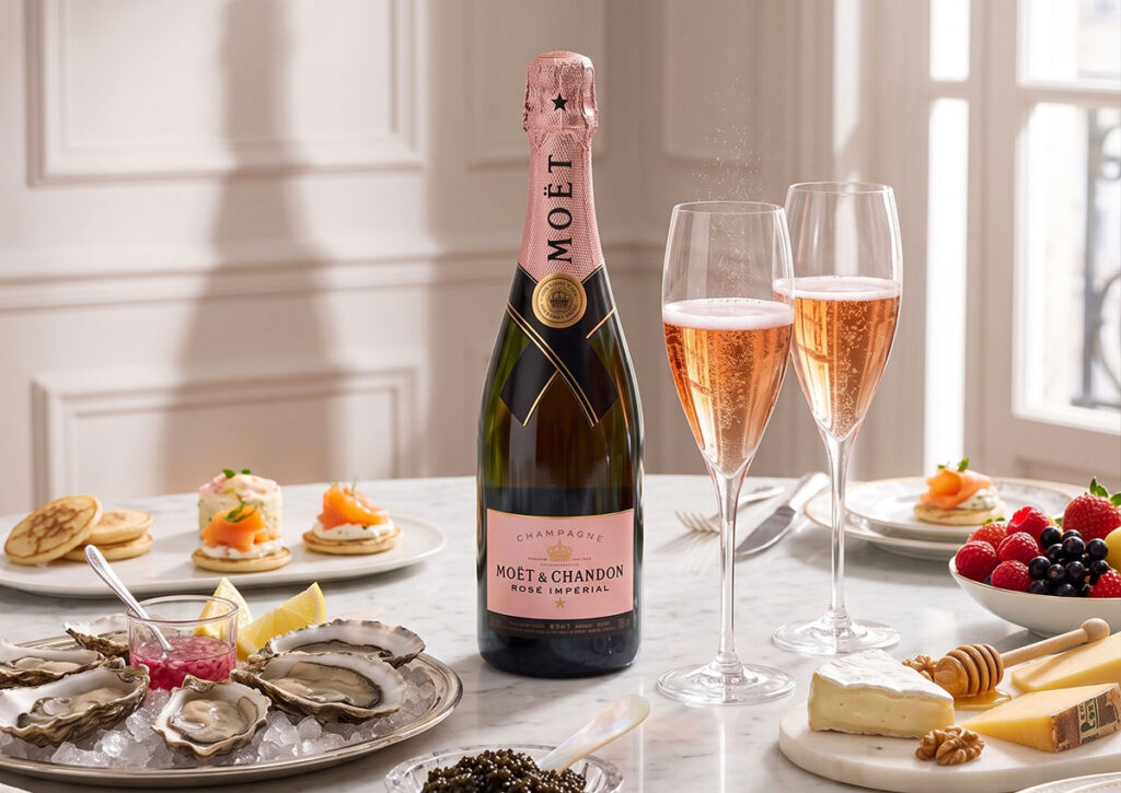 uống Champagne kết hợp món gì