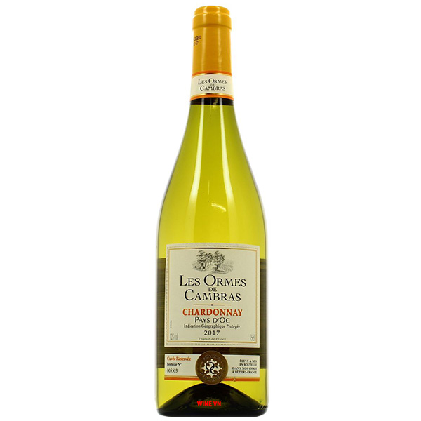 Rượu Vang Les Ormes De Cambras Chardonnay