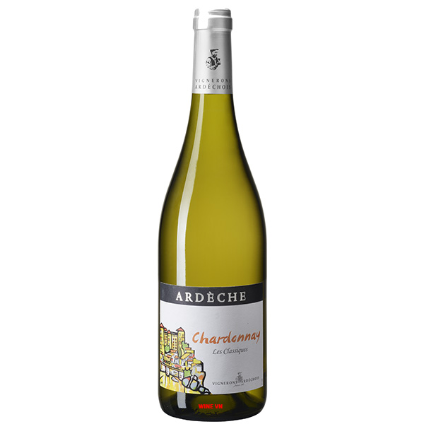 Rượu Vang Vignerons Ardechois Ardeche Chardonnay