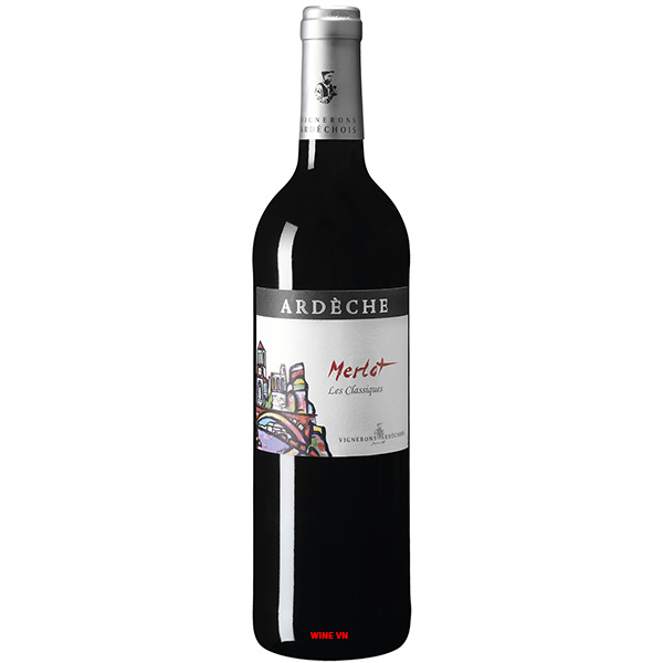 Rượu Vang Vignerons Ardechois Ardeche Les Classiques Merlot