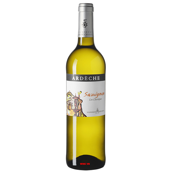 Rượu Vang Vignerons Ardechois Ardeche Sauvignon Blanc