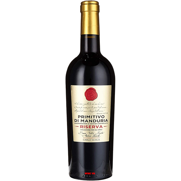 Rượu Vang Carlo Scala Primitivo Di Manduria Riserva