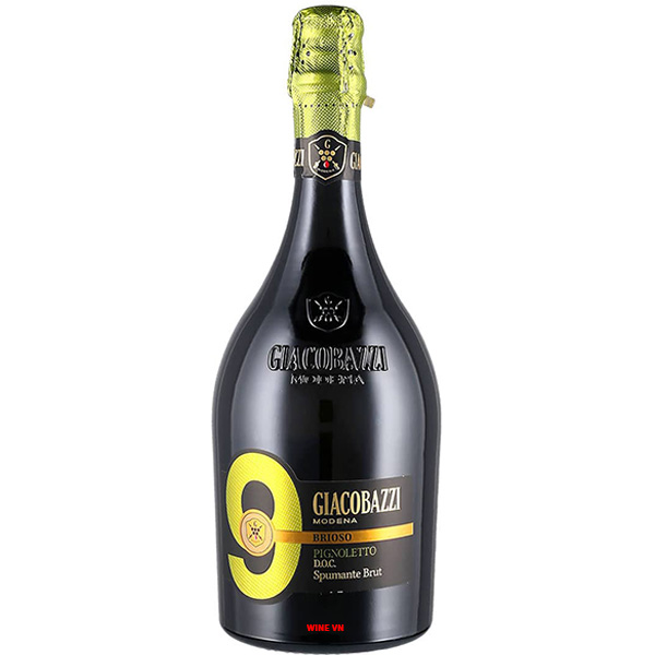 Rượu Vang Nổ Giacobazzi 9 Brioso Pignoletto