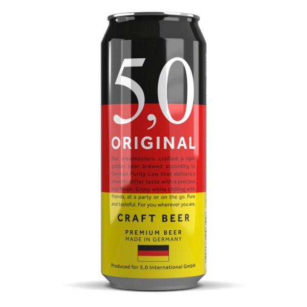 Bia Đức 5,0 Original Craft 5% – Thùng 24 Lon 500ml