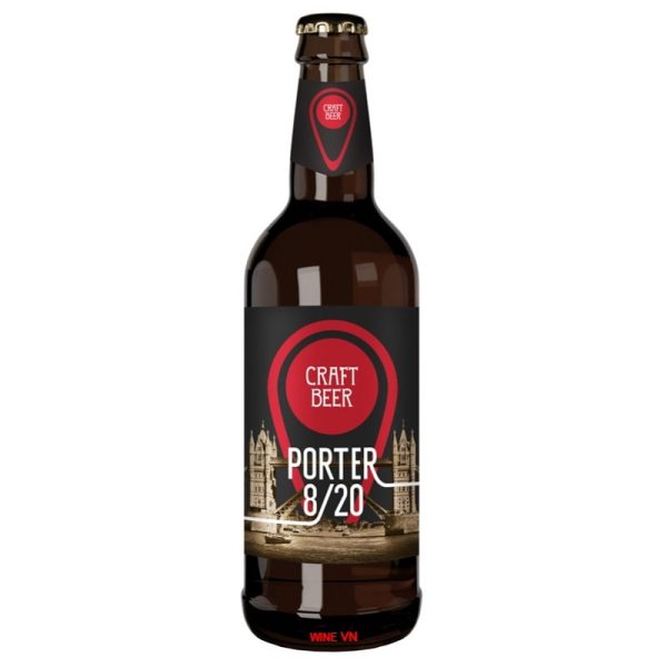 Bia 8/20 Porter 8.5% chai 500ml – Bia nhập Nga