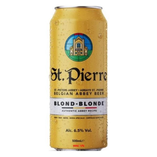 Bia Bỉ St Pierre Blond lon 500ml
