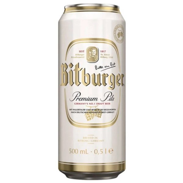 Bia Đức Bitburger 4.8% - Thùng 24 lon 500ml