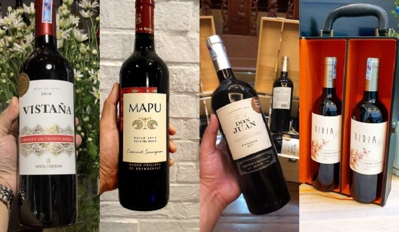 rượu vang đỏ chile