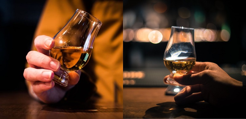 Cách cầm Ly Glencairn whisky