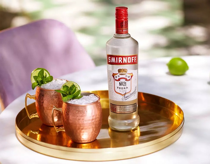 Loại Vodka Smirnoff nổi tiếng