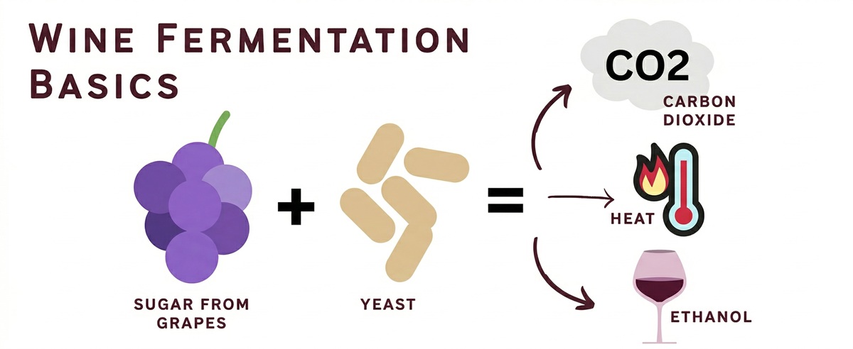 Lên men rượu vang