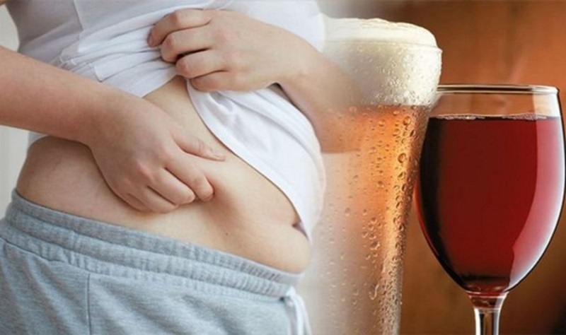 Uống rượu có tăng cân không
