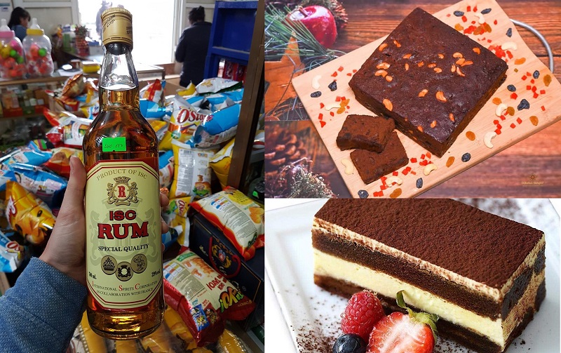 Rượu rum làm bánh ngon