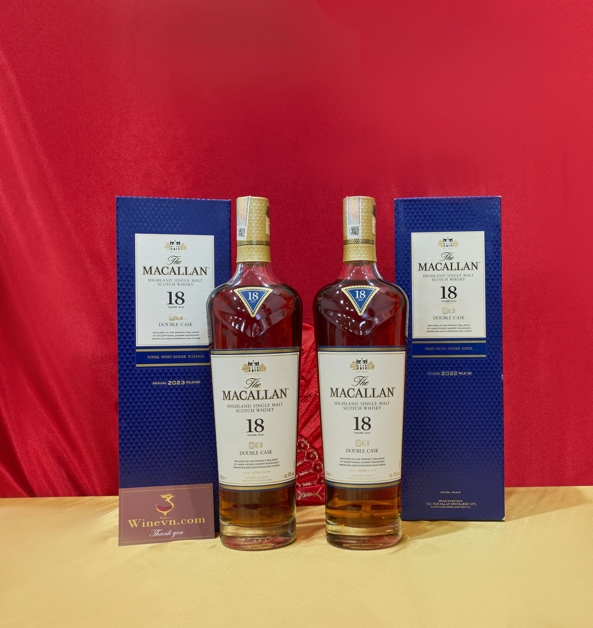 Hộp quà Rượu Macallan 18 Double Cask