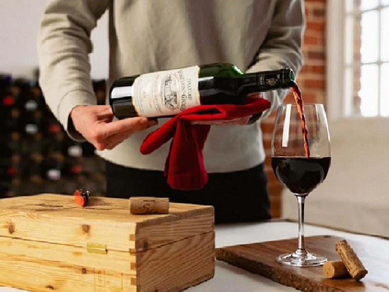 quy trình phục vụ rượu vang