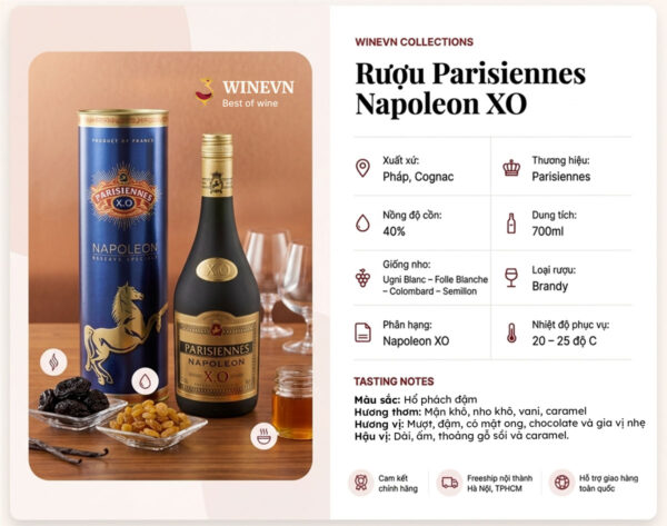 Thông tin Parisiennes Napoleon XO