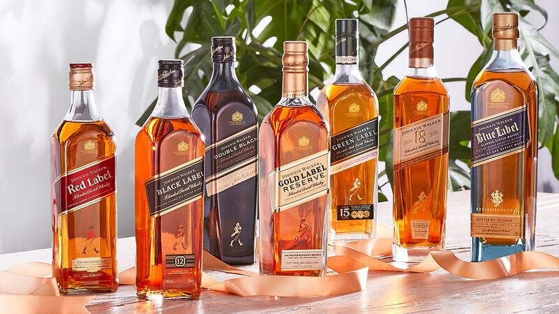 tên các loại rượu johnnie walker