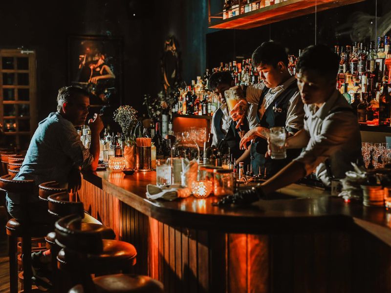 thiết kế của Gallery Bespoke Cocktail Bar hà nội