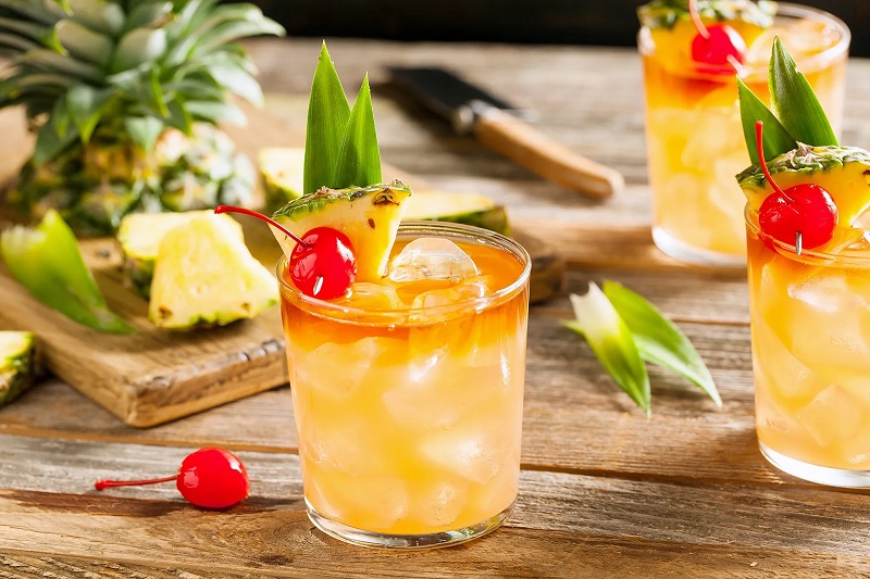 nguyên liệu làm cocktails mai tai