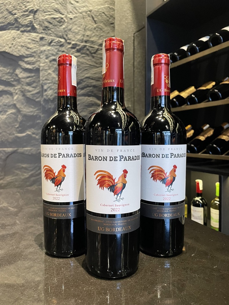 rượu vang giá rẻ dưới 100k Baron De Paradis Bordeaux