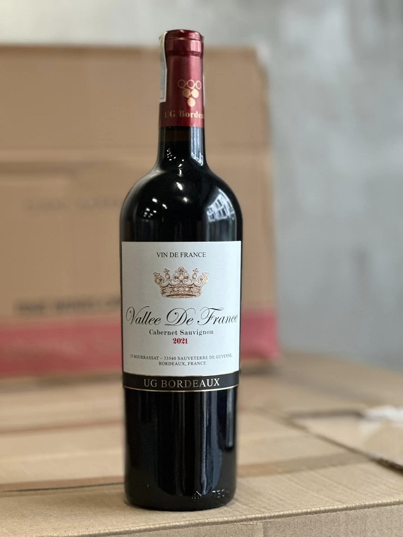 rượu vang giá rẻ dưới 100k Vallee De France Bordeaux